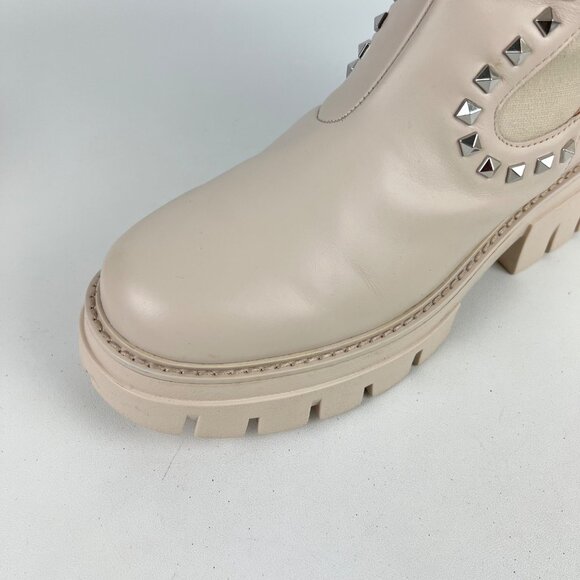 Ash Womens Lenny Studded Leather Chelsea Boots Whisper Cream size EU 38 US 7.5 8 - Picture 10 of 16